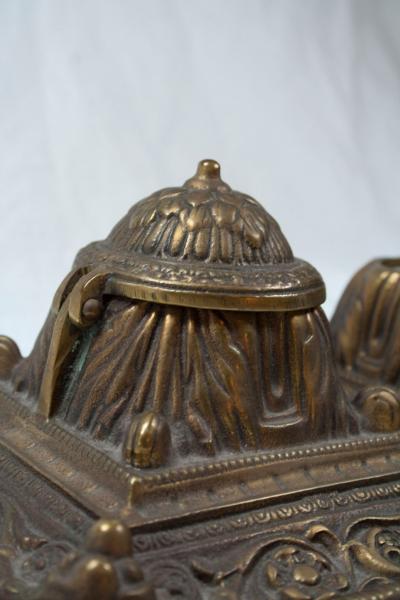 Bronze Inkwell Early 20th Century