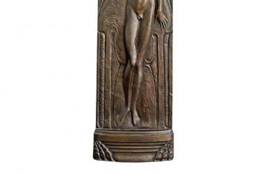 Bronze Male Nude with Aureole 
