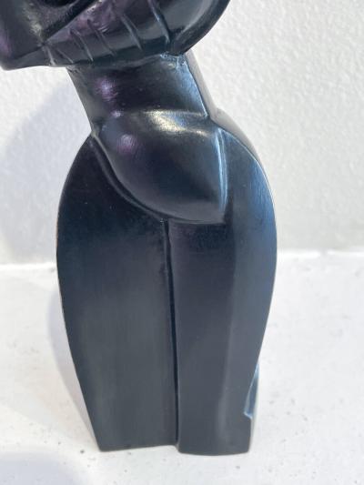 Bronze Mother Child Sculpture by Marthe Donas