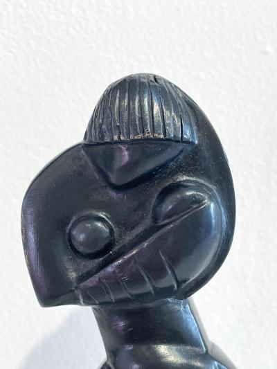 Bronze Mother Child Sculpture by Marthe Donas