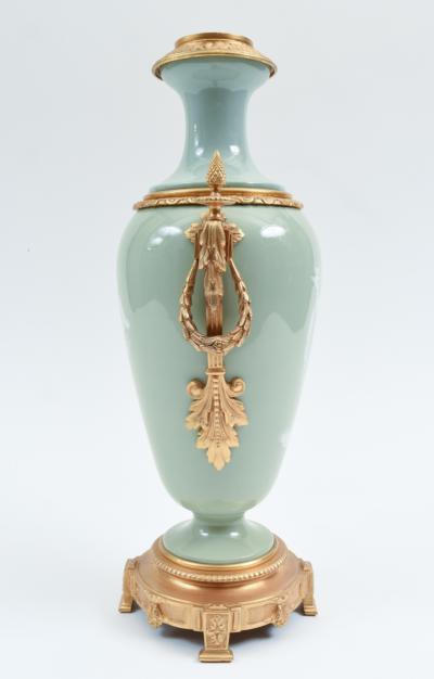 Bronze Mounted Porcelain Decorative Piece 