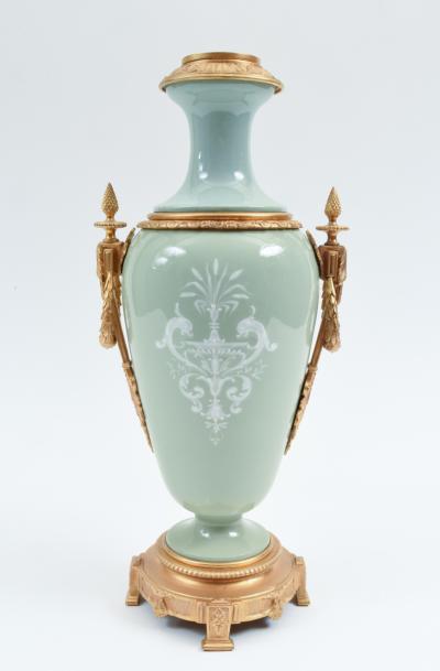 Bronze Mounted Porcelain Decorative Piece 