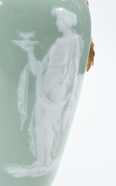 Bronze Mounted Porcelain Decorative Piece 