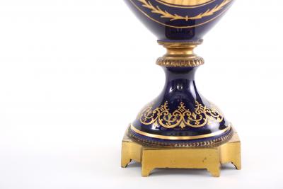 Bronze Mounted S vres Porcelain Covered Urn