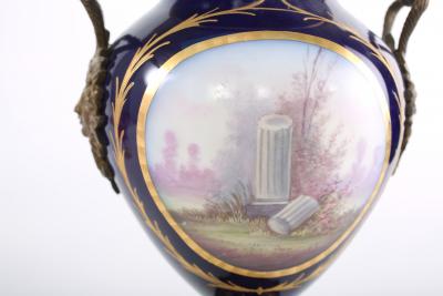 Bronze Mounted S vres Porcelain Covered Urn