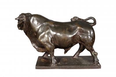 Bronze Of A Standing Bull