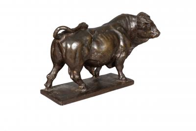 Bronze Of A Standing Bull