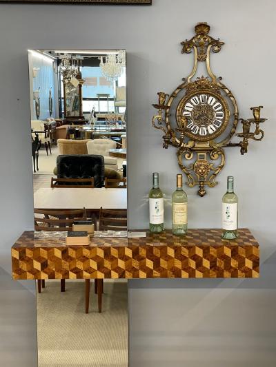 Bronze Sconce Wall or Cartel Clock Lerolle Freres Paris Rare Unusual