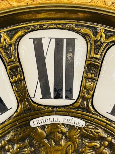 Bronze Sconce Wall or Cartel Clock Lerolle Freres Paris Rare Unusual