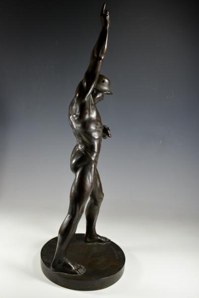 Bronze Sculpture of a Soldiers Pledge of Allegiance Social Realism World War 1