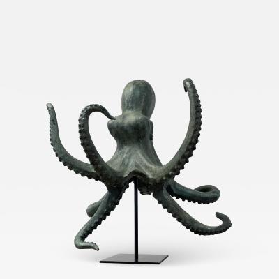 Bronze Sculpture of an Octopus
