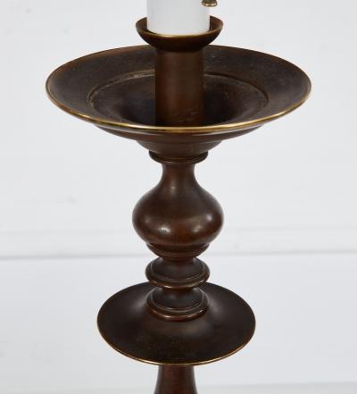 Bronze Table Lamps with Hexagonal Bases