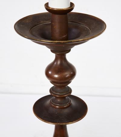 Bronze Table Lamps with Hexagonal Bases