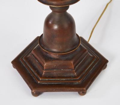 Bronze Table Lamps with Hexagonal Bases