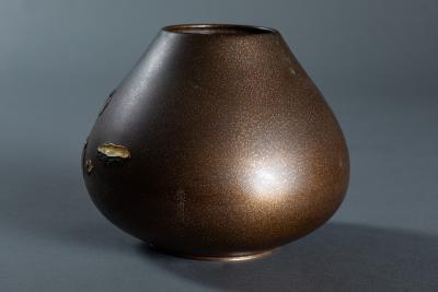 Bronze Vase with Shell Design