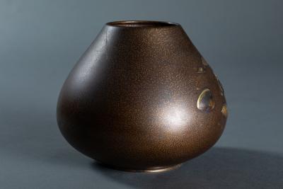 Bronze Vase with Shell Design