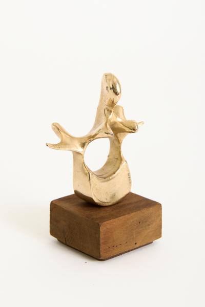 Bronze Vertebra Sculpture