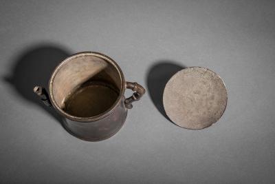 Bronze Water Container with Tiger on Lid