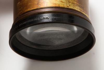 Bronze and Glass Vintage Lens 20th C