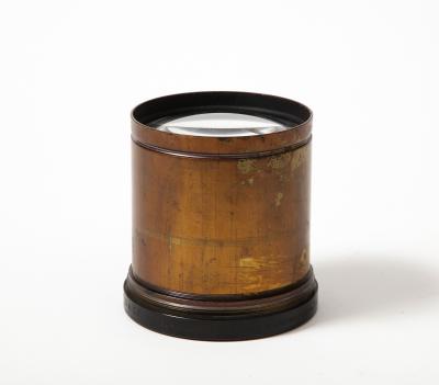 Bronze and Glass Vintage Lens 20th C