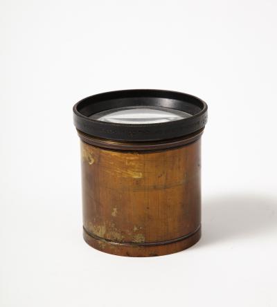 Bronze and Glass Vintage Lens 20th C