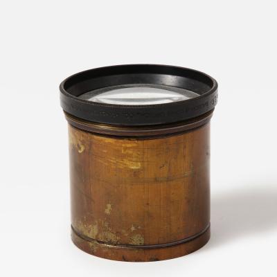 Bronze and Glass Vintage Lens 20th C