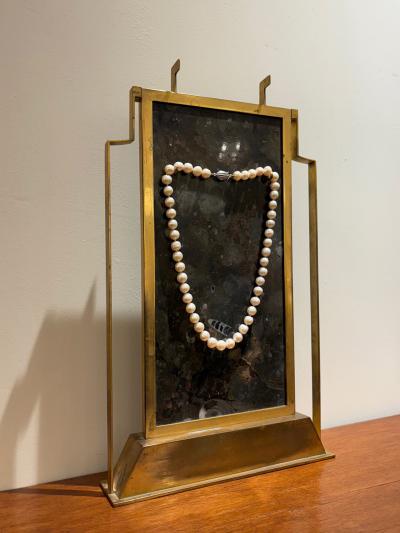 Bronze and Stone Stand