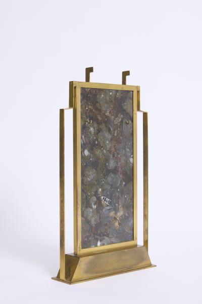 Bronze and Stone Stand