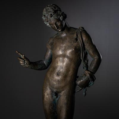 Bronze of Narcissus after the Antique 20th Century