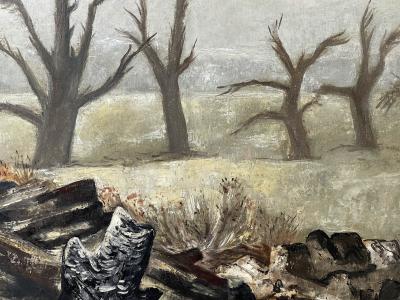 Bror Julius Olsson BJO Nordfeldt B J O Nordfeldt Moon in Mist