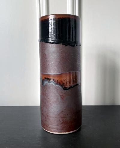 Brother Thomas Bezanson Ceramic Vase with Unique Glaze by Brother Thomas Bezanson