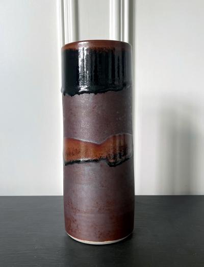 Brother Thomas Bezanson Ceramic Vase with Unique Glaze by Brother Thomas Bezanson