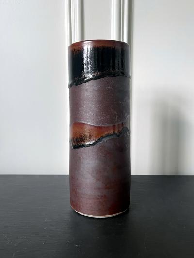 Brother Thomas Bezanson Ceramic Vase with Unique Glaze by Brother Thomas Bezanson