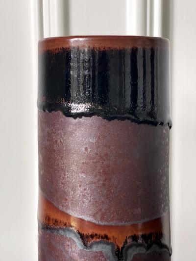 Brother Thomas Bezanson Ceramic Vase with Unique Glaze by Brother Thomas Bezanson
