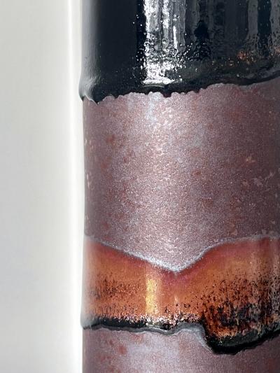 Brother Thomas Bezanson Ceramic Vase with Unique Glaze by Brother Thomas Bezanson