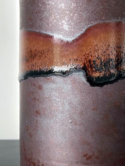 Brother Thomas Bezanson Ceramic Vase with Unique Glaze by Brother Thomas Bezanson