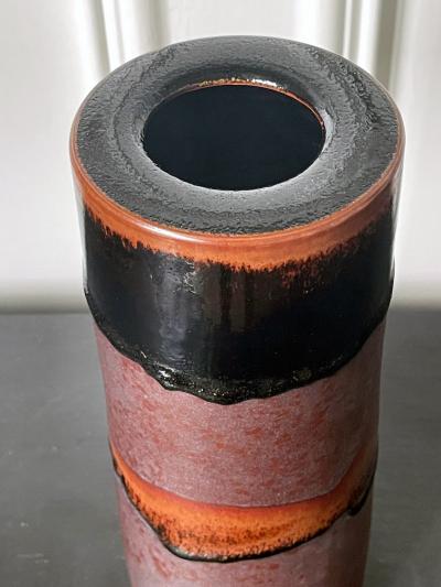 Brother Thomas Bezanson Ceramic Vase with Unique Glaze by Brother Thomas Bezanson