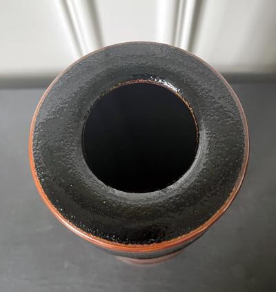 Brother Thomas Bezanson Ceramic Vase with Unique Glaze by Brother Thomas Bezanson