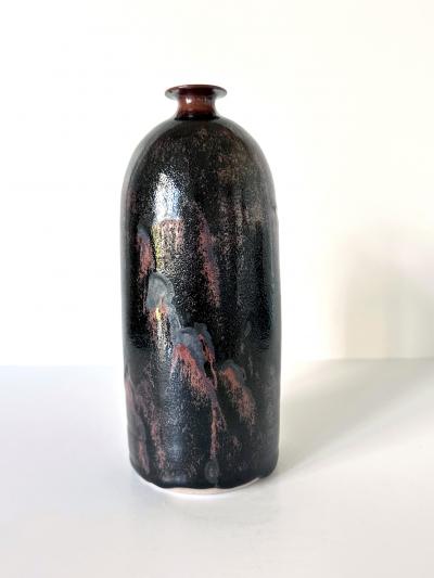 Brother Thomas Bezanson Early Ceramic Vase with Honan Glaze by Brother Thomas Bezanson