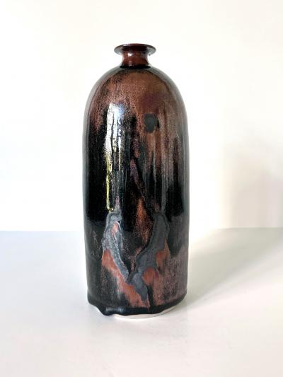 Brother Thomas Bezanson Early Ceramic Vase with Honan Glaze by Brother Thomas Bezanson