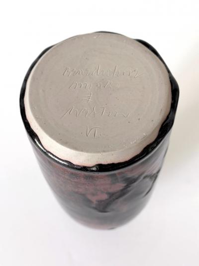 Brother Thomas Bezanson Early Ceramic Vase with Honan Glaze by Brother Thomas Bezanson