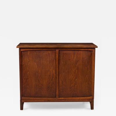 Brown Saltman Brown Saltman American Mid Century Walnut Dry Bar Cabinet