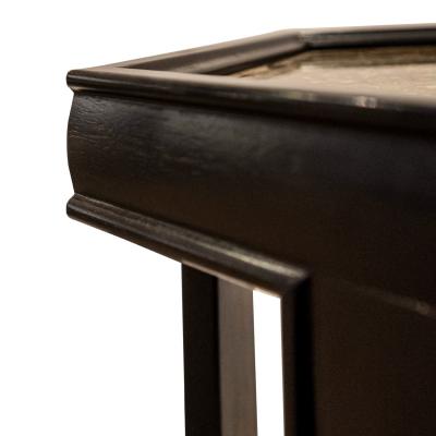 Brown Saltman Brown Saltman Occasional Tables with Gold Copper Resin Tops 1960s Signed 