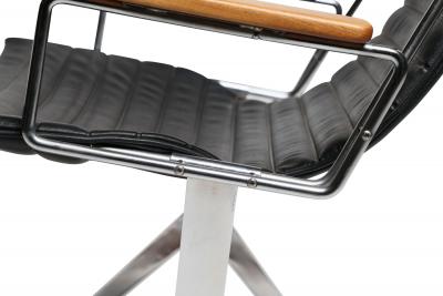 Brown Saltman Gerald McCabe for Brown Saltman Steel and Walnut Mid century Rocking Chair