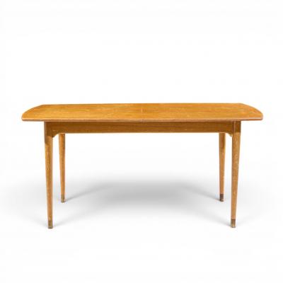 Brown Saltman John Keal for Brown Saltman Mid Century Bleached Mahogany Dining Table