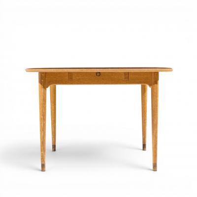 Brown Saltman John Keal for Brown Saltman Mid Century Bleached Mahogany Dining Table