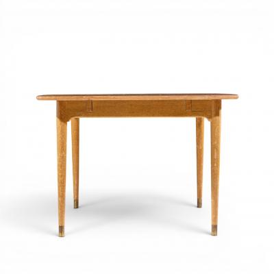 Brown Saltman John Keal for Brown Saltman Mid Century Bleached Mahogany Dining Table