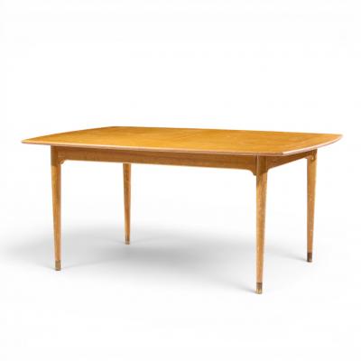 Brown Saltman John Keal for Brown Saltman Mid Century Bleached Mahogany Dining Table