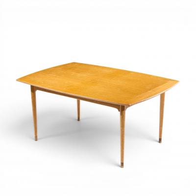 Brown Saltman John Keal for Brown Saltman Mid Century Bleached Mahogany Dining Table