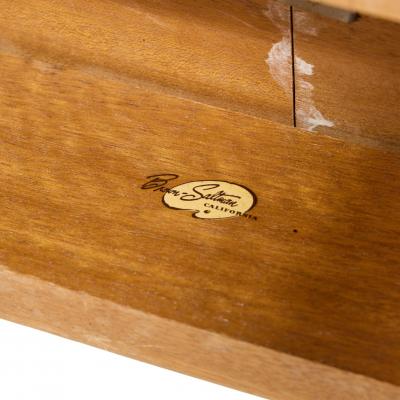 Brown Saltman John Keal for Brown Saltman Mid Century Bleached Mahogany Dining Table